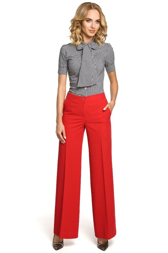 Spodnie damskie - czerwone